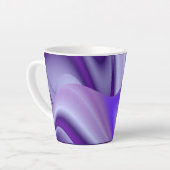 Lila Blume Regenbogen Träume Milchtasse (Linke Ecke)