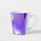 Lila Blume Regenbogen Träume Milchtasse (Rechts)