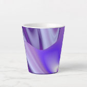 Lila Blume Regenbogen Träume Milchtasse (Vorderseite)