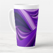 Lila Blume Regenbogen Träume Milchtasse (Linke Ecke)