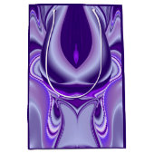 Lila Blume Regenbogen Träume Mittlere Geschenktüte (Vorderseite)