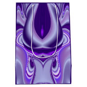 Lila Blume Regenbogen Träume Mittlere Geschenktüte (Rückseite)