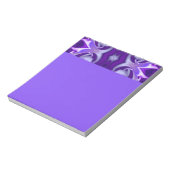 Lila Blume Regenbogen Träume Notizblock (Rotiert)