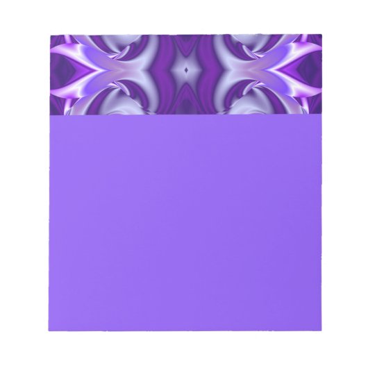 Lila Blume Regenbogen Träume Notizblock (Vorderseite)