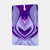 Lila Blume Regenbogen Träume Ornament Aus Metall (Vorderseite links)