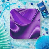 Lila Blume Regenbogen Träume Pappteller (Party)