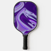 Lila Blume Regenbogen Träume Pickleball Schläger (Rückseite)