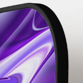 Lila Blume Regenbogen Träume Pickleball Schläger (Linke Seite)