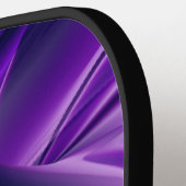 Lila Blume Regenbogen Träume Pickleball Schläger (Linke Seite)