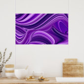 Lila Blume Regenbogen Träume Poster (Küche)