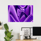 Lila Blume Regenbogen Träume Poster (Heimbüro)