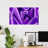 Lila Blume Regenbogen Träume Poster (Heimbüro)