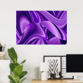 Lila Blume Regenbogen Träume Poster (Heimbüro)