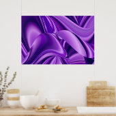 Lila Blume Regenbogen Träume Poster (Küche)