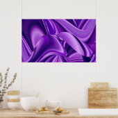 Lila Blume Regenbogen Träume Poster (Küche)