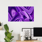 Lila Blume Regenbogen Träume Poster (Heimbüro)