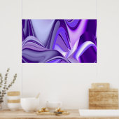 Lila Blume Regenbogen Träume Poster (Küche)