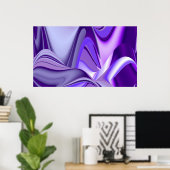 Lila Blume Regenbogen Träume Poster (Heimbüro)