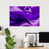 Lila Blume Regenbogen Träume Poster (Heimbüro)