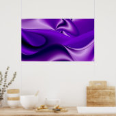 Lila Blume Regenbogen Träume Poster (Küche)