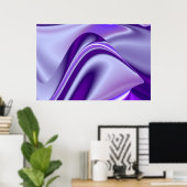 Lila Blume Regenbogen Träume Poster (Heimbüro)