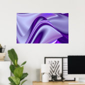 Lila Blume Regenbogen Träume Poster (Heimbüro)