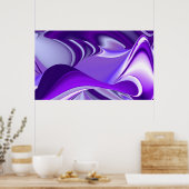 Lila Blume Regenbogen Träume Poster (Küche)