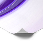 Lila Blume Regenbogen Träume Poster (Ecke)