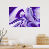 Lila Blume Regenbogen Träume Poster (Küche)