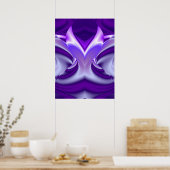 Lila Blume Regenbogen Träume Poster (Küche)