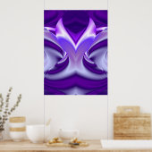Lila Blume Regenbogen Träume Poster (Küche)