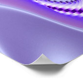 Lila Blume Regenbogen Träume Poster (Ecke)