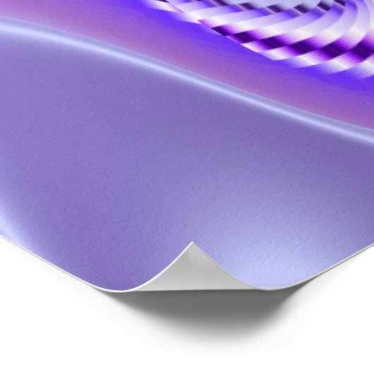 Lila Blume Regenbogen Träume Poster (Ecke)