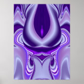 Lila Blume Regenbogen Träume Poster (Vorne)