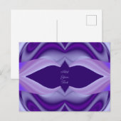 Lila Blume Regenbogen Träume Postkarte (Vorne/Hinten)