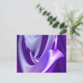 Lila Blume Regenbogen Träume Postkarte (Stehend Vorderseite)