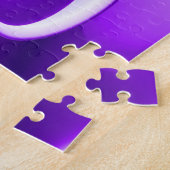 Lila Blume Regenbogen Träume Puzzle (Seite)