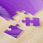 Lila Blume Regenbogen Träume Puzzle (Seite)