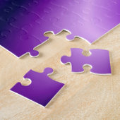 Lila Blume Regenbogen Träume Puzzle (Seite)