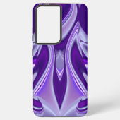 Lila Blume Regenbogen Träume Samsung Galaxy Hülle (Rückseite)