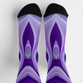 Lila Blume Regenbogen Träume Socken (Oben)