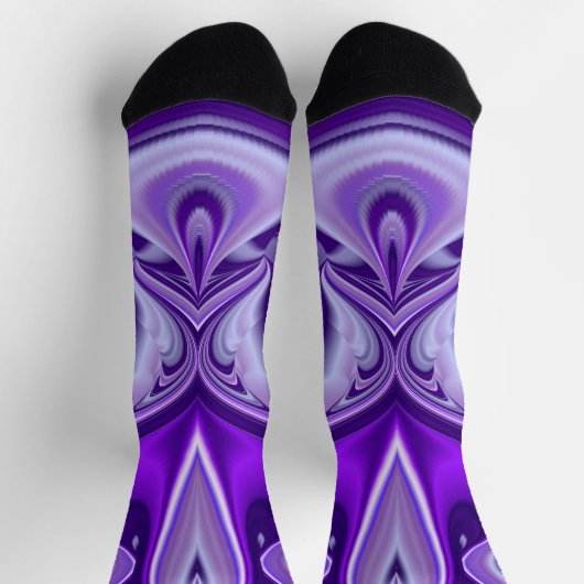 Lila Blume Regenbogen Träume Socken (Oben)