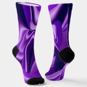 Lila Blume Regenbogen Träume Socken (Gewinkelt)