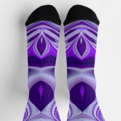 Lila Blume Regenbogen Träume Socken (Oben)