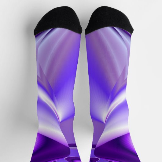 Lila Blume Regenbogen Träume Socken (Oben)