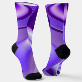 Lila Blume Regenbogen Träume Socken (Gewinkelt)