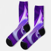 Lila Blume Regenbogen Träume Socken (Linkes Detail)