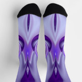 Lila Blume Regenbogen Träume Socken (Oben)