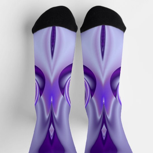 Lila Blume Regenbogen Träume Socken (Oben)