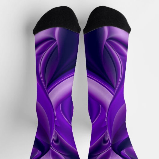 Lila Blume Regenbogen Träume Socken (Oben)